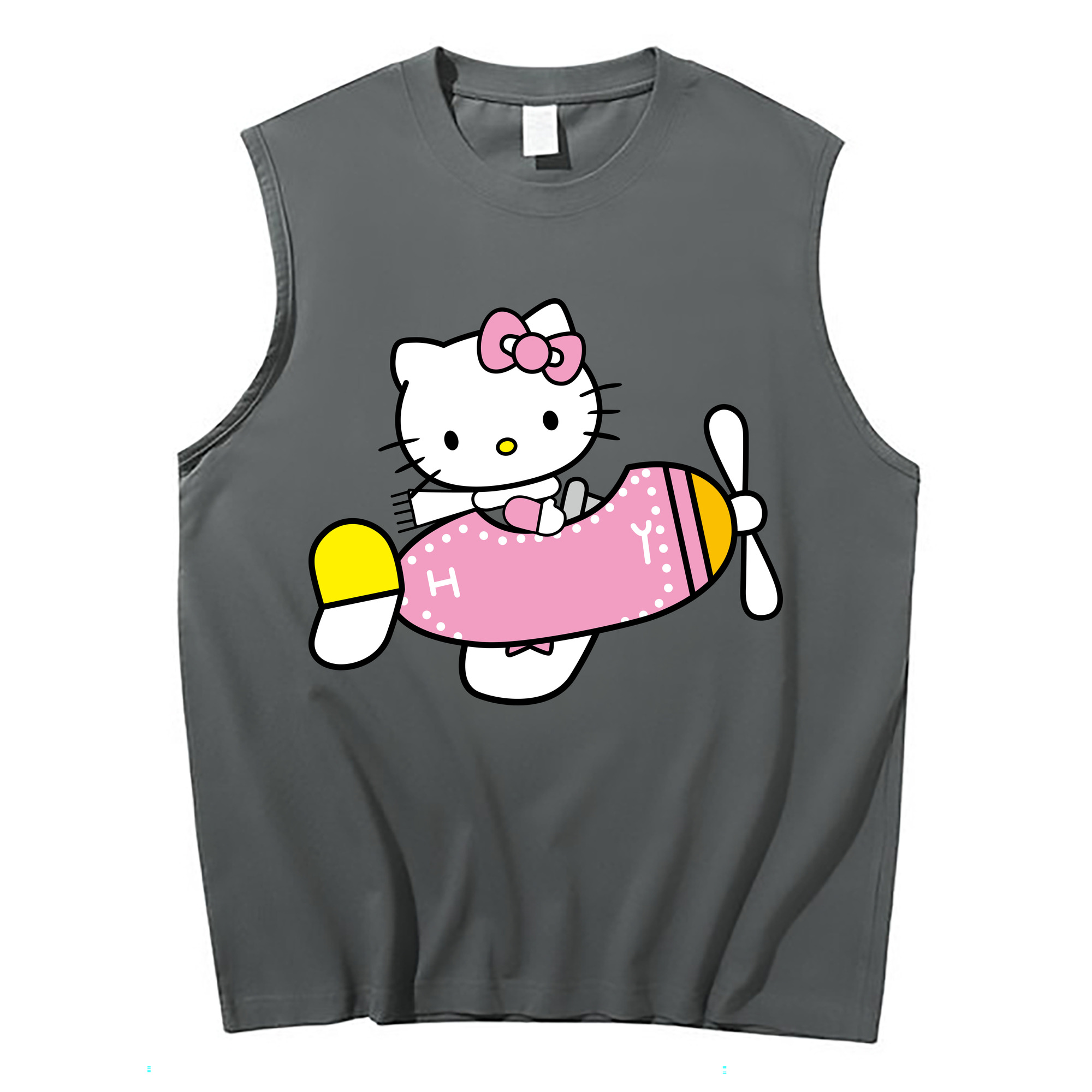 （画像用） Hello Kitty ハローキティ コットン100％タンクトップ（フロントプリント）